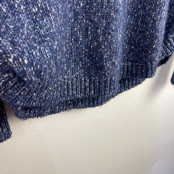 Sundays Alder Sweater Military Blue Cotton Yak Blend Round Hemline Women's Small - Picture 7 of 12